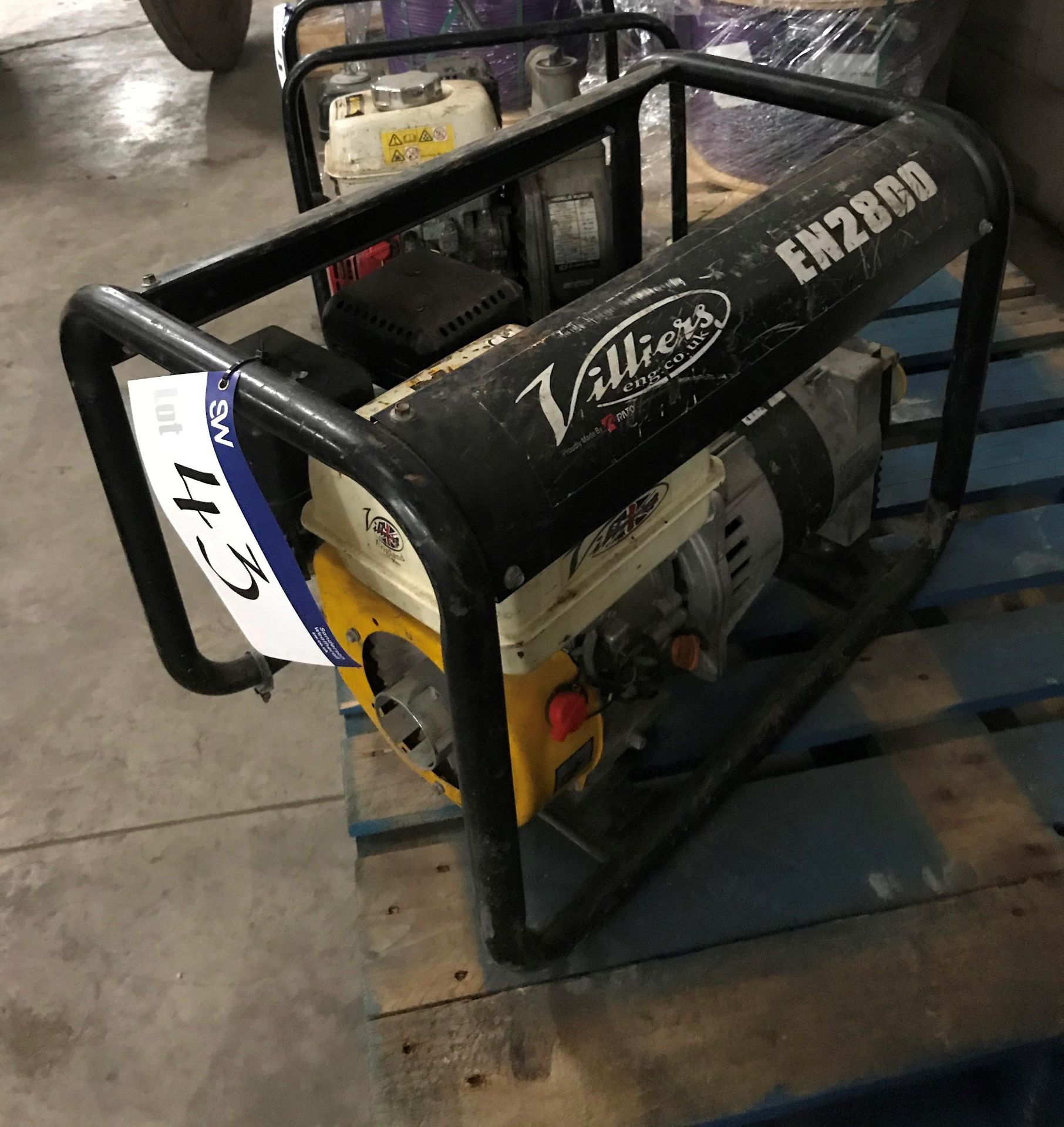 Villiers EN2800 Mini Petrol Site Generator, 110-24