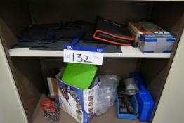 Assorted Tooling & Equipment, on two shelves of rack
