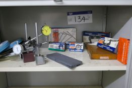 Assorted Measuring Equipment, as set out on one shelf of rack