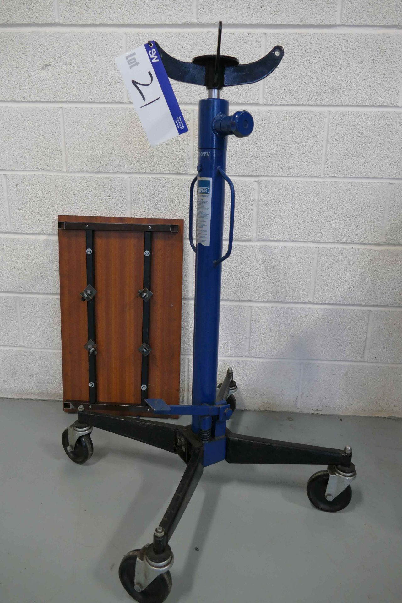 Draper Vertical Transmission Jack, max. cap. 600kg, with demountable platform