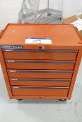 Draper Five Drawer Mobile Tool Cabinet, approx. 690mm x 430mm x 820mm high