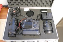 Canon EOS7D Digital SLR Camera, serial no.  4081601408, with Canon BG-E7 Battery Grip, Canon EF-S