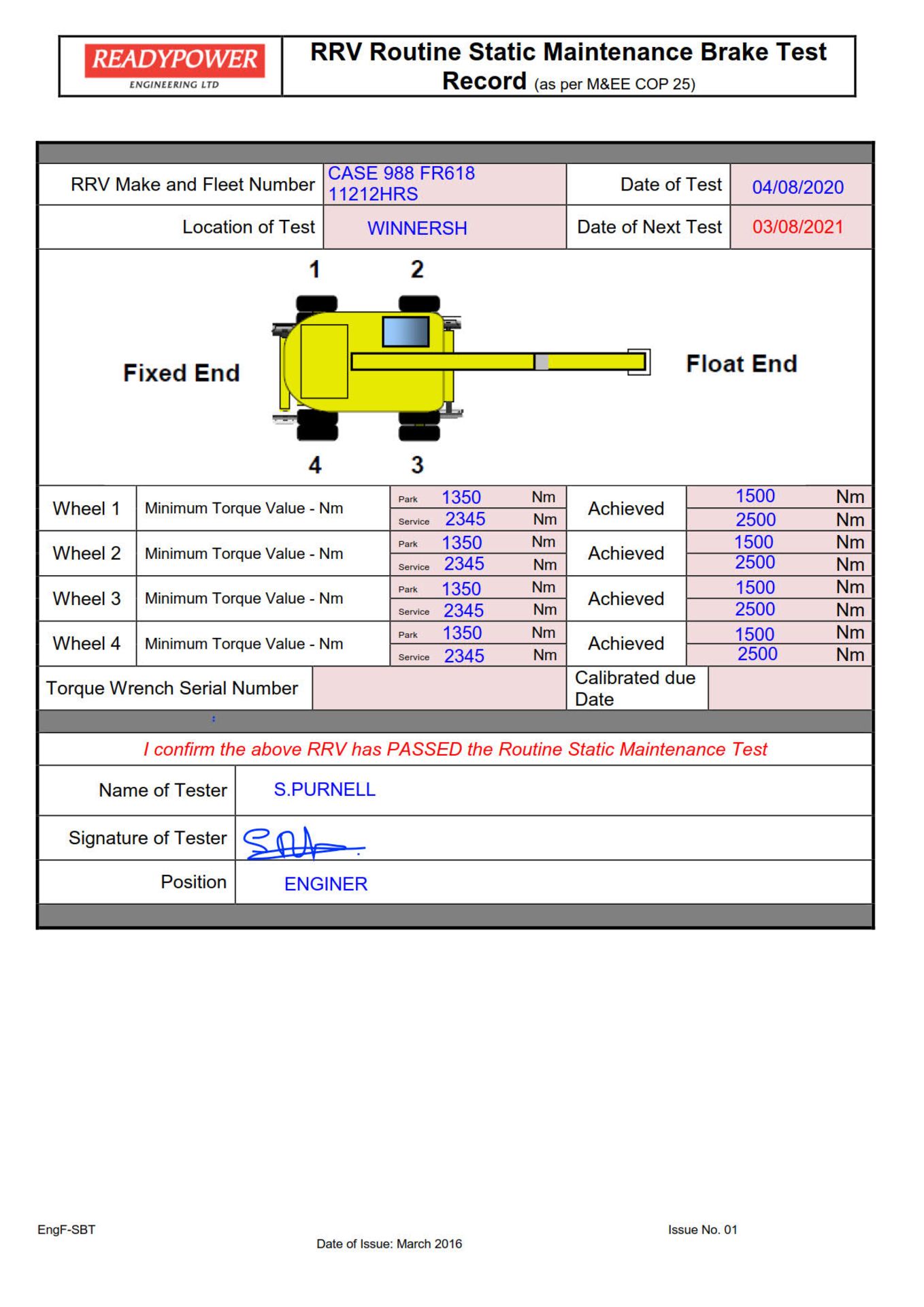 Case 988 ROAD RAIL MEGA RAILER, serial no. CGG232243, (type 9B-1), ECC 20/12/20, 11,233 indicated - Image 30 of 34