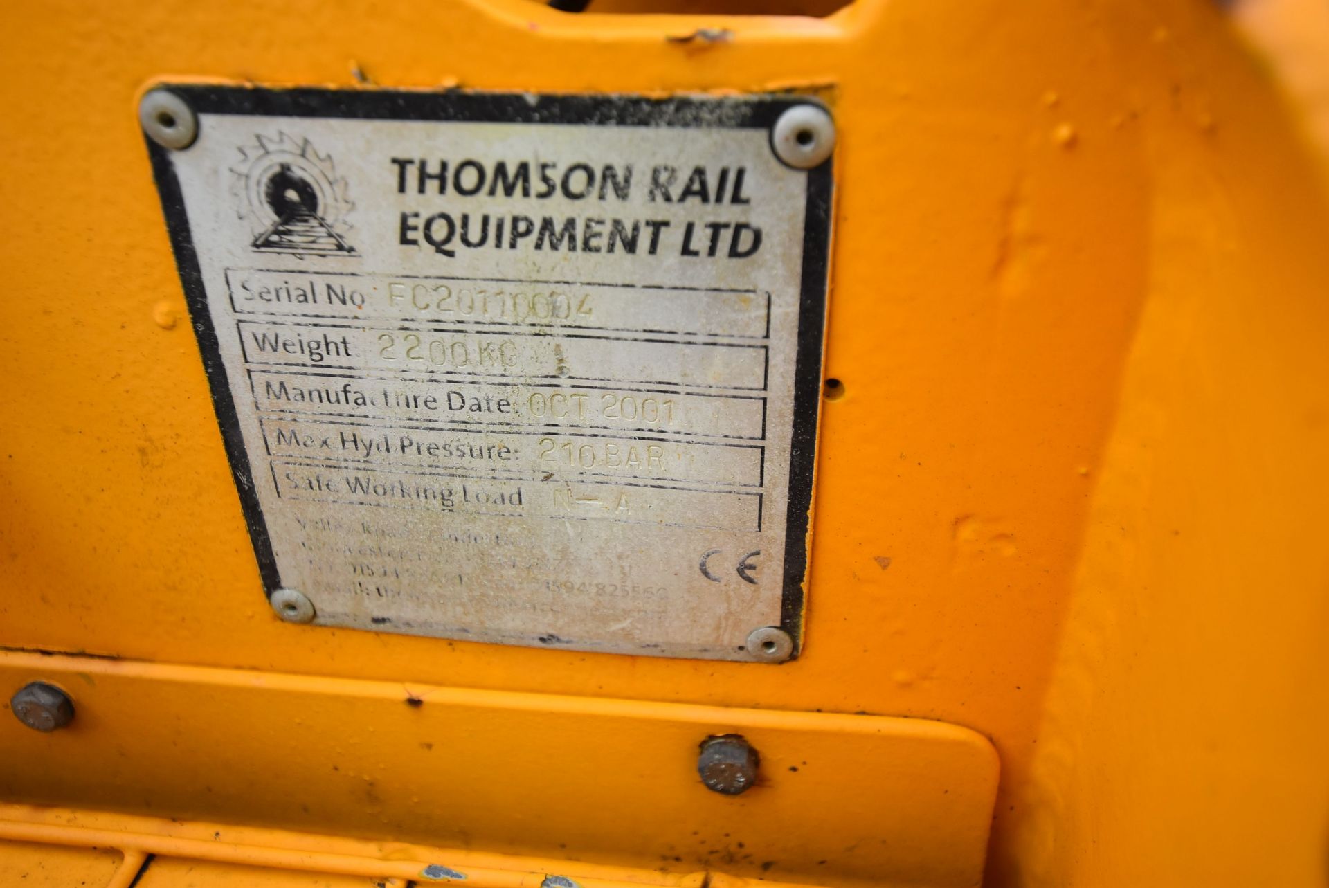 Thompson Hydraulic Fast Clipper, serial no. FC20110004, year of manufacture 2001, plant no. - Image 5 of 6