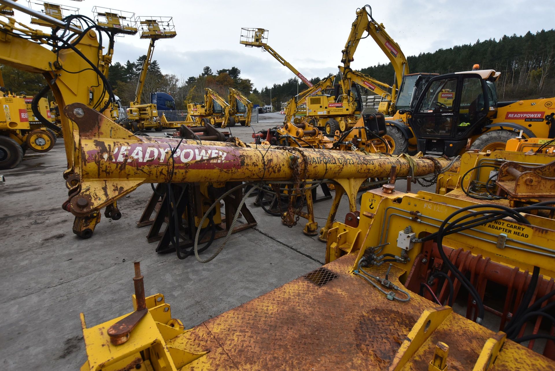 Two Section 60ft Rail Panel Lifting Beam, each beam approx. 7.6m long, plant no. FR1248 (15% - Image 2 of 3