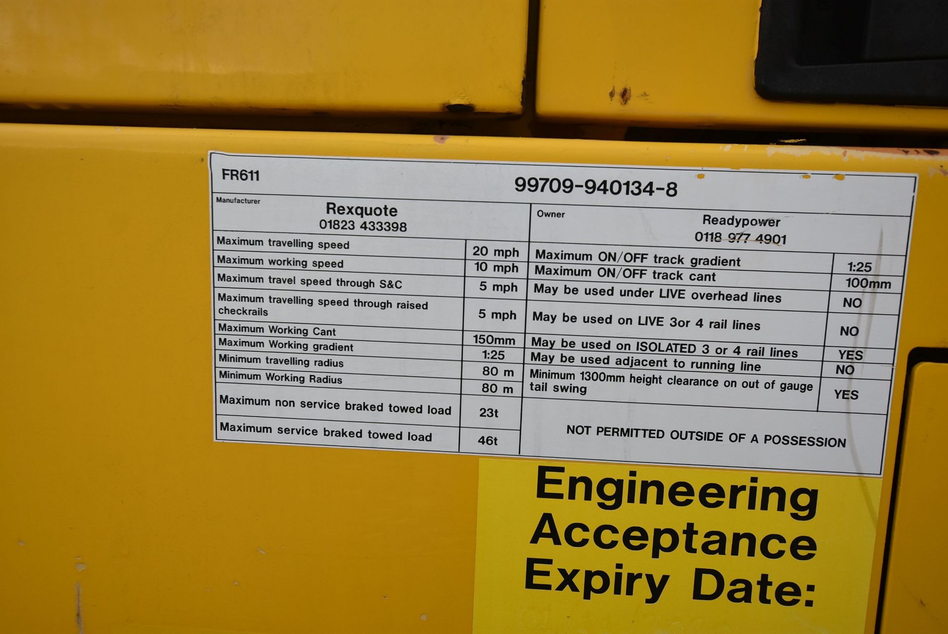 Case 988-P ROAD RAIL MEGA RAILER, serial no. CGG0231361, (type 9B-1), ECC 01/11/20, 11,981 indicated - Image 15 of 40