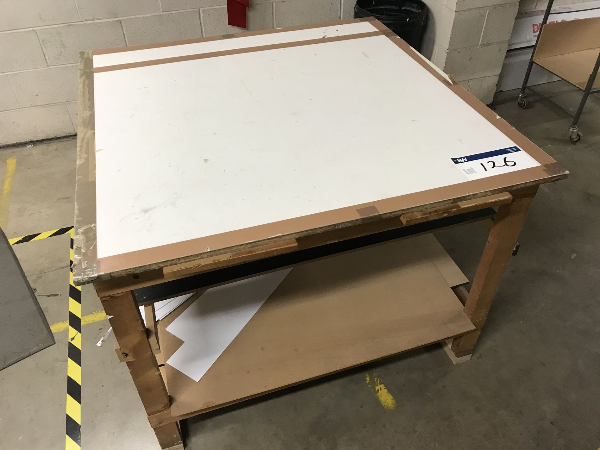 Timber Framed Laying Out Table, 1220mm x 1220mm