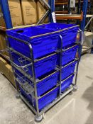 Mobile Steel Basket Trolley, with eight baskets  Lot located at Unit C1 Trident Business Park, Daten