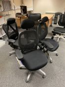 Four Fabric Upholstered Swivel Armchairs  Lot located at Unit C1 Trident Business Park, Daten