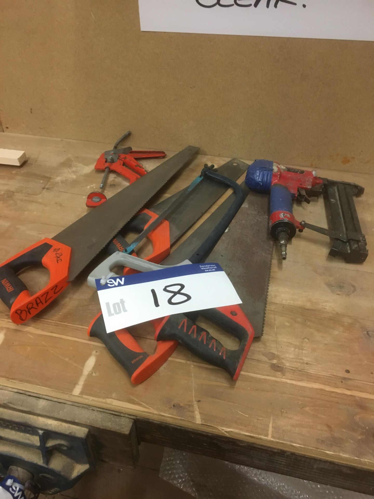 Various Hand Tools & Air Stapler