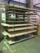 Steel 10 Tier Cantilever Storage Rack, 2m wide x 2