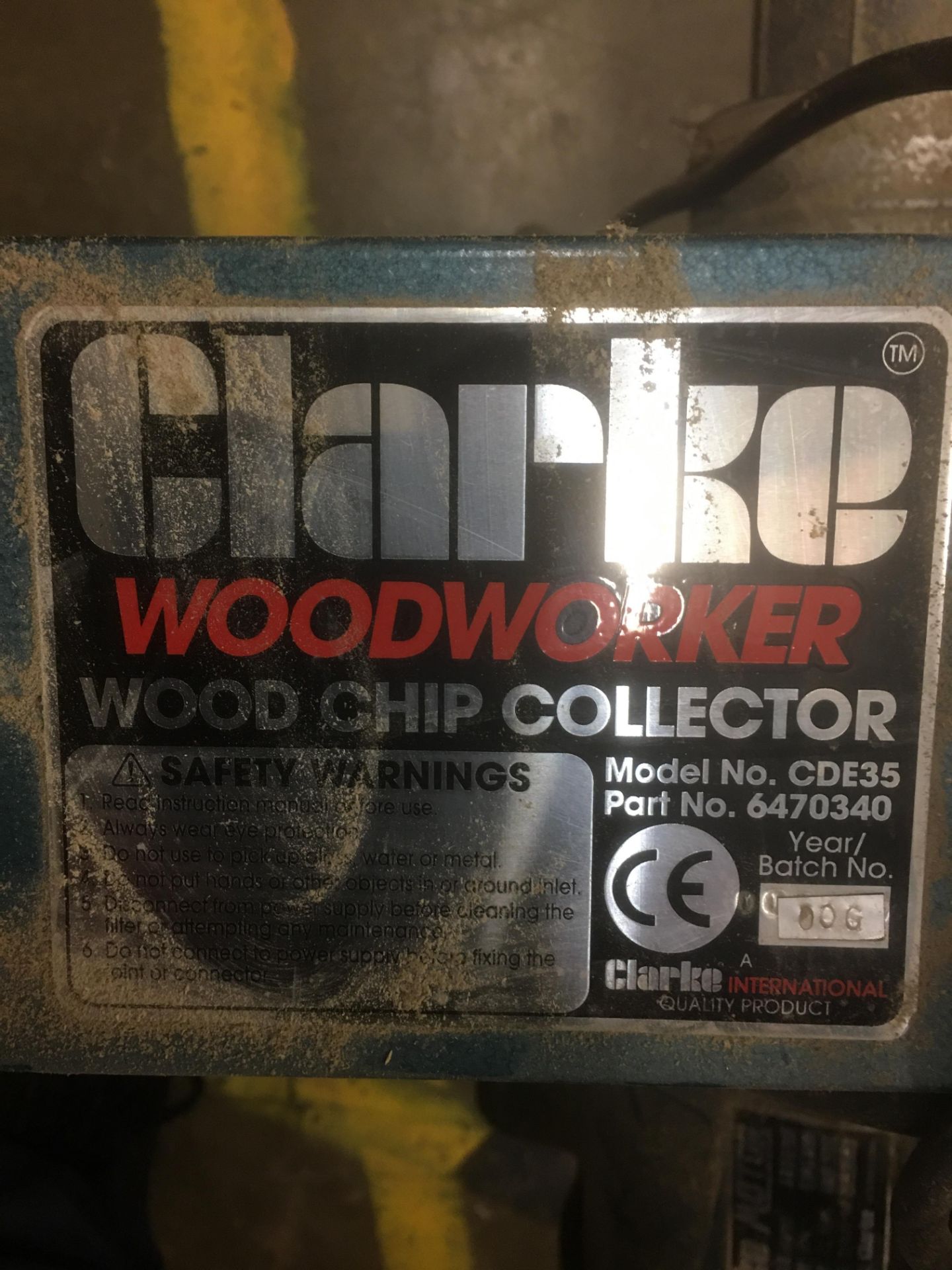 Clarke Woodworker Wood Chip Collector, 240V - Image 2 of 2