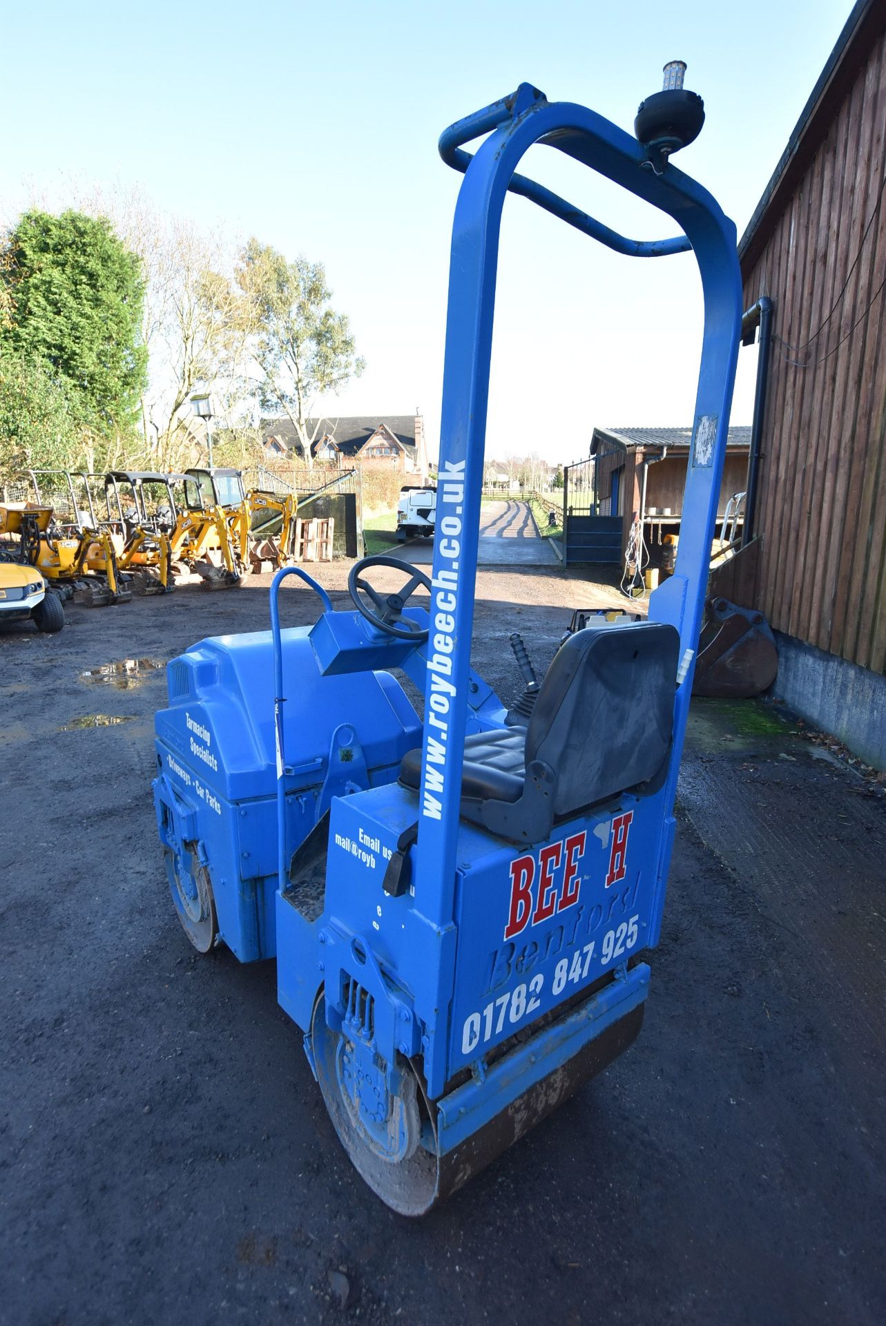 Benford Twin Drum Roller, understood to be model TV800, c/w vibration (note no data plate) - Image 4 of 9