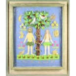 Adam And Eve American Folk Art