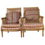 Pair Louis XVI Style Bergerres Chairs