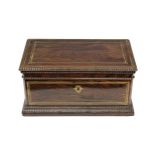 English George IV Hinged Top Double Tea Caddy