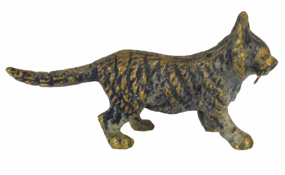 Collection of (6) Diminutive Viennese Bronze Cats - Image 8 of 13