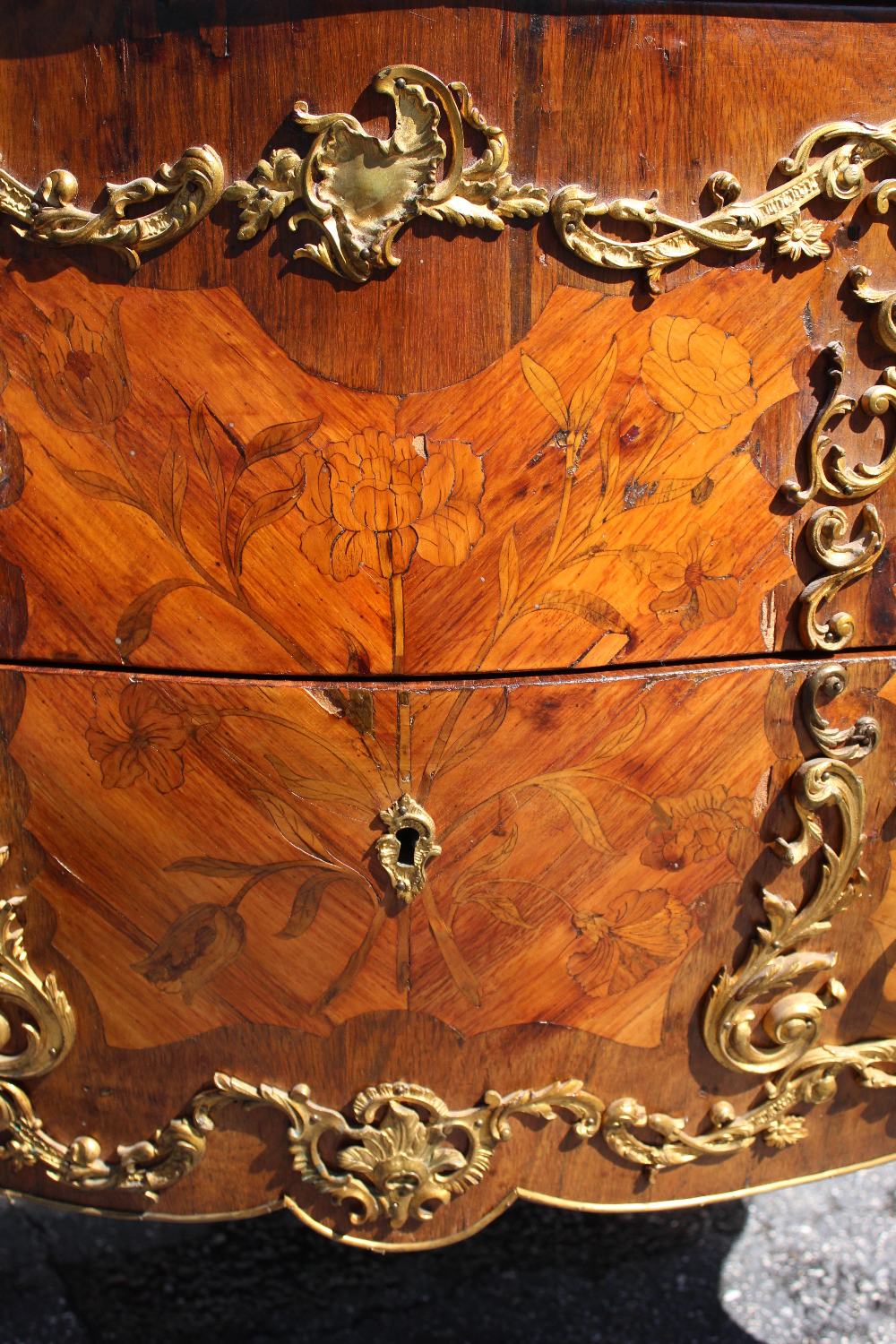 Impressive 19th C Louis XV Style Marble Top Bombay - Image 7 of 12