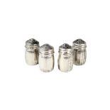 (4) Sterling Diminutive Salt & Pepper Shakers