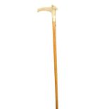 Gucci Malacca Cane with Antler Handle and Tool