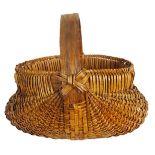 Woven Buttocks Basket with Handle