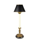 Candlestick Table Lamp w. Marble Base