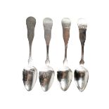 Collection of (4) American Coin Silver Spoons