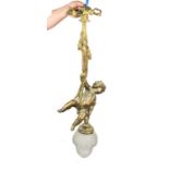 Bronze Cherub Chandelier