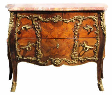 Impressive 19th C Louis XV Style Marble Top Bombay