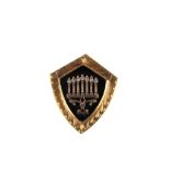 14k Gold Judaica Pin, 5.5 dwt