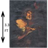 Old Master Painting of St. Peter, Oil on Canvas