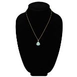 14k Yellow Gold Necklace w Opal
