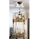 Early 20th C French Glass Chandelier