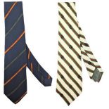 (2) Vintage Striped GG Gucci Men's Ties