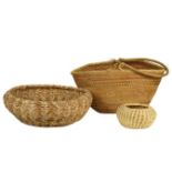 (3) Native American Indian Baskets