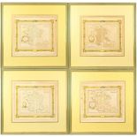 Collection of (4) French Map Prints