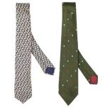 (2) Vintage Gucci Men's Ties