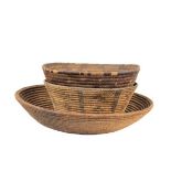 (3) Native American, Southwestern Woven Baskets