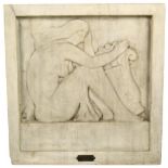 Art Deco Nude, Carved Marble Sculpture