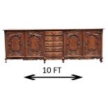 19th C. Monumental French Provincial Sideboard