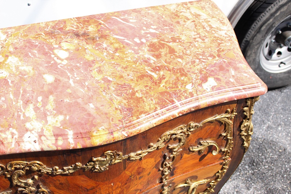 Impressive 19th C Louis XV Style Marble Top Bombay - Image 8 of 12