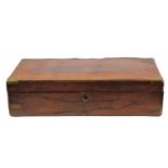 Antique Brass Bound Rosewood Box