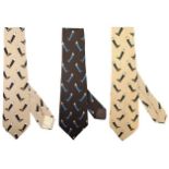 (3) Vintage Gucci Men's Ties