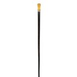Antique Cane with Natural Stone Handle