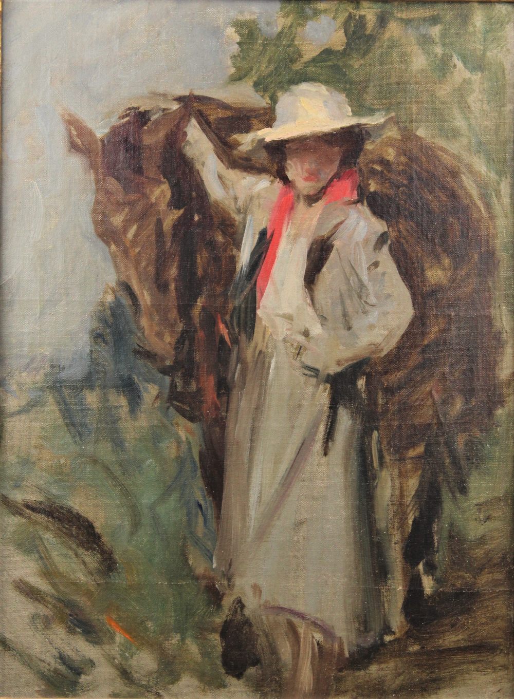Irving Ramsey Wiles (1861-1948) NY, O/C - Image 2 of 13