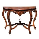 Italian Walnut Hand Made Console Table