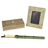 Shagreen Box, Frame, and Trousse Eating Set