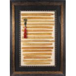 Framed Balinese Sectional Prayer Book