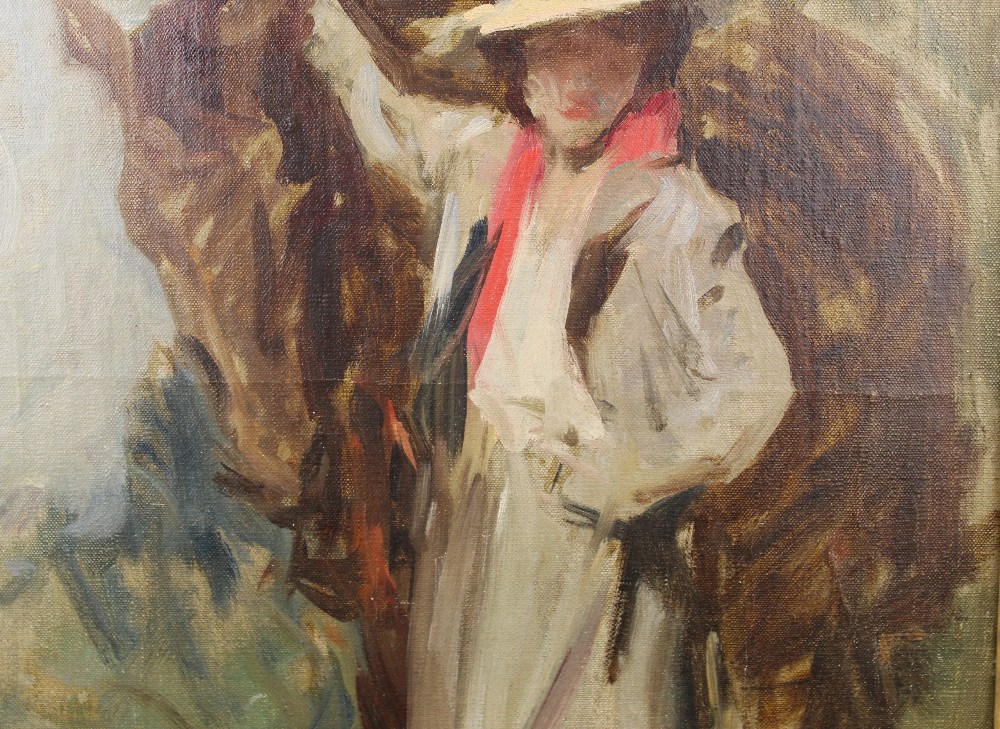 Irving Ramsey Wiles (1861-1948) NY, O/C - Image 5 of 13