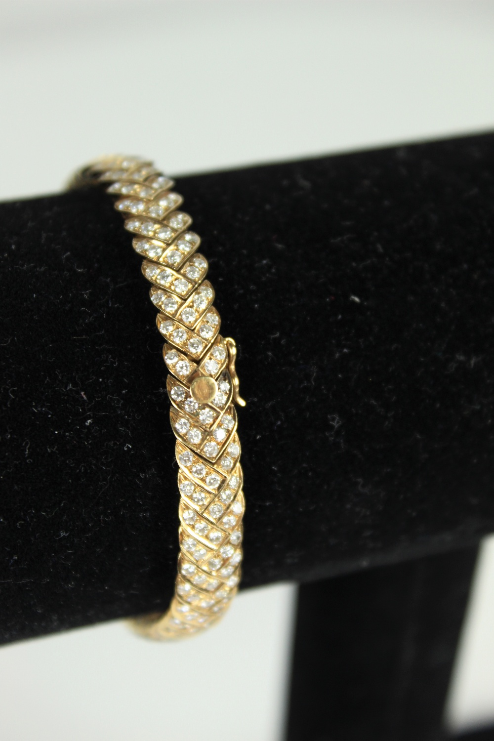 Italian 18K Gold, Diamond Bracelet and Necklace - Image 8 of 13